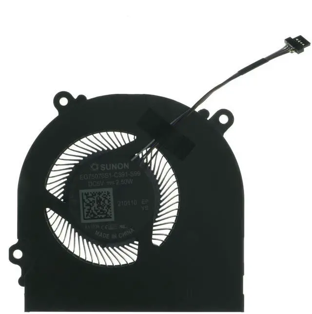 Main image of CPU Cooling Fan for EVOO EG-LP7-BK MECHREVO Z2 Air-G Schenker XMG Core 15 TongFang GK5CP6V EG75070S1-C391-S99 DC 5V 2.50W