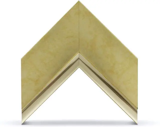 Alt view image 3 of 5 - Contemporary Gold 75" Premiere Deco TV Frame - Compatible ONLY with Samsung The Frame TV and Pro TVs (Fits 2021-2026, LS03A, LS03B,LS03C,LS03D,LS03FA,LS03FW)
