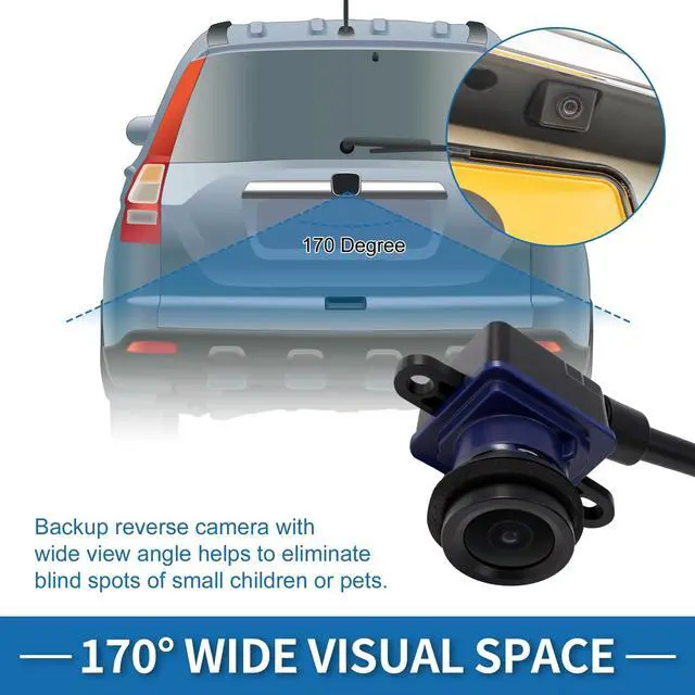 Alt view image 3 of 5 - HEROFFIX Rear View Camera for Ram ProMaster 1500 2500 Base 2016 2017 for ProMaster 3500 Base 2016-2023 Park Assist Backup Reverse Camera Replace No.68284643AC/68284643AA/68284643AB