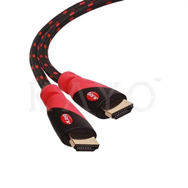 Alt view image 3 of 5 - KAYO 4K HDMI Cable, High Speed HDMI2.0 Cable CL3 Rated(in-Wall Installation) Cord Supports Full 4K@60Hz,UHD,3D,2160p,1080p,Ethernet,ARC,Blu-Ray,PS3,PS4,Xbox,Free Cable Tie (25FT -2PK)