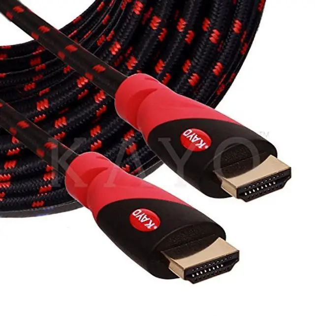 Alt view image 2 of 5 - KAYO 4K HDMI Cable, High Speed HDMI2.0 Cable CL3 Rated(in-Wall Installation) Cord Supports Full 4K@60Hz,UHD,3D,2160p,1080p,Ethernet,ARC,Blu-Ray,PS3,PS4,Xbox,Free Cable Tie (25FT -2PK)