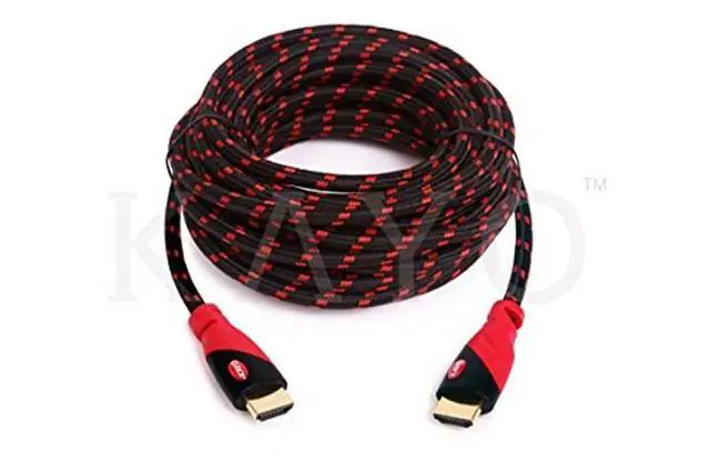 Alt view image 4 of 5 - KAYO 4K HDMI Cable, High Speed HDMI2.0 Cable CL3 Rated(in-Wall Installation) Cord Supports Full 4K@60Hz,UHD,3D,2160p,1080p,Ethernet,ARC,Blu-Ray,PS3,PS4,Xbox,Free Cable Tie (25FT -2PK)