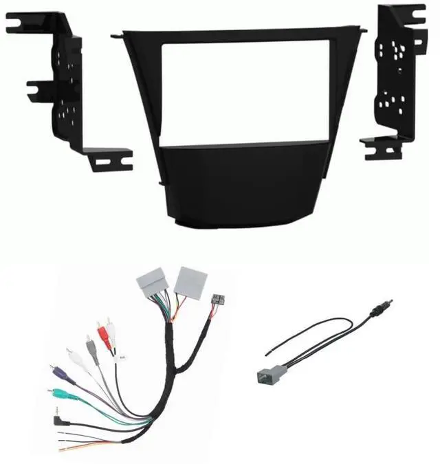 Main image of Double Din Car Stereo Install Dash Kit, Wire Harness and AM/FM Radio Retention Antenna Adapter Combo -Made for Acura: 2007 2008 2009 2010 2011 2012 2013 MDX (2010-2013 No Factory Nav Vehicles)