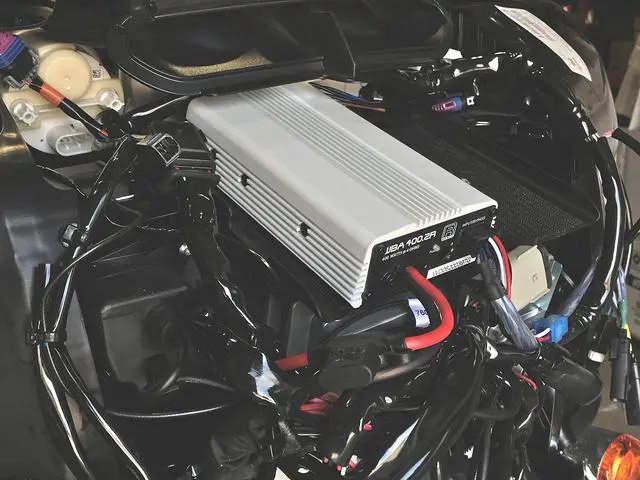 Alt view image 3 of 3 - Wild Boar Audio WBA 400.2R - 400 Watts RMS 2 Channel Amplifier, Fits 2014-2024 Harley-Davidson Motorcycles