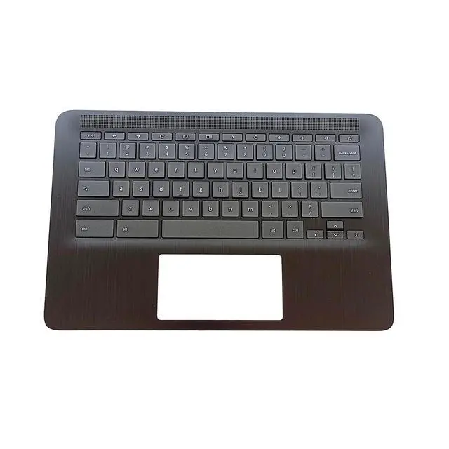 Alt view image 2 of 5 - Lyinsen Replacement for HP Chromebook 14 G7 Laptop Upper Case Palmrest Keyboard Assembly Part 11.6" M47207-001 Top Cover Black