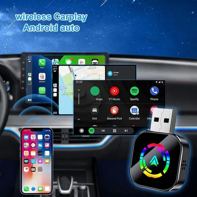 Alt view image 4 of 5 - Yoidesu Wireless Car Play Adapter with Automatic Connection, Wired to Wireless Car Play Adapter for Android Auto Conversion with Type C to USB