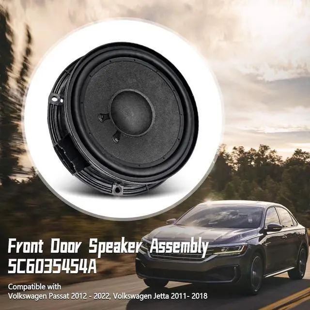 Alt view image 2 of 5 - Front Door Speaker Fit for Volkswagen Passat 2012-2022 Jetta 2011-2018