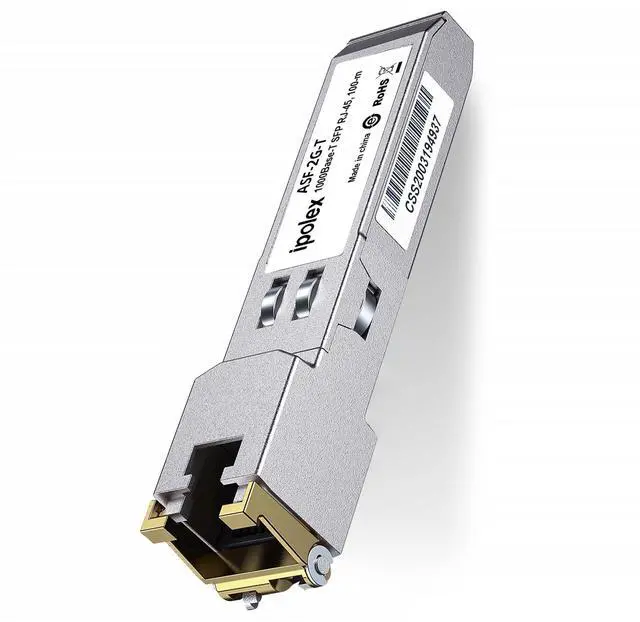 Main image of ipolex 2.5G SFP to RJ45 SFP-T, 2.5GBase-T SFP Transceiver Module, SFP-T, Compatible with Ubiquiti UniFi, Netgear, Fortinet, Mikrotik, Intel, TP-Link and Other Open Switches