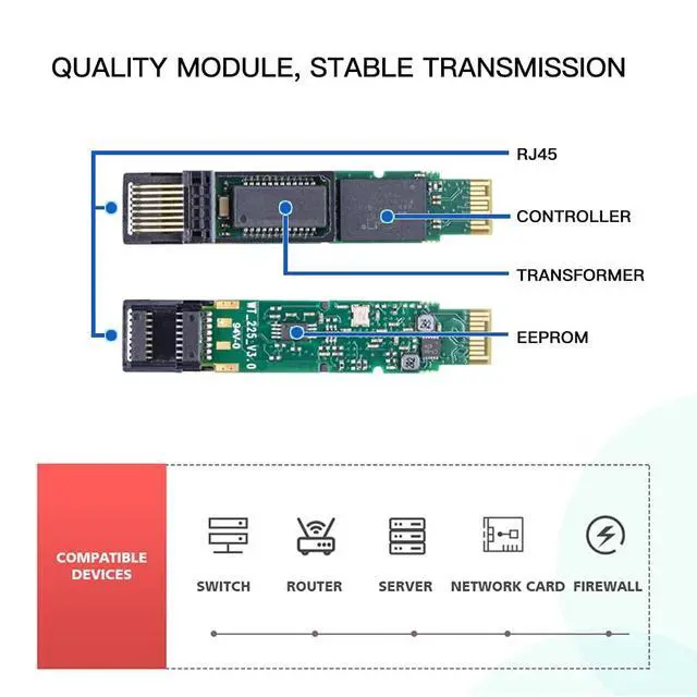 Alt view image 4 of 5 - ipolex 2.5G SFP to RJ45 SFP-T, 2.5GBase-T SFP Transceiver Module, SFP-T, Compatible with Ubiquiti UniFi, Netgear, Fortinet, Mikrotik, Intel, TP-Link and Other Open Switches