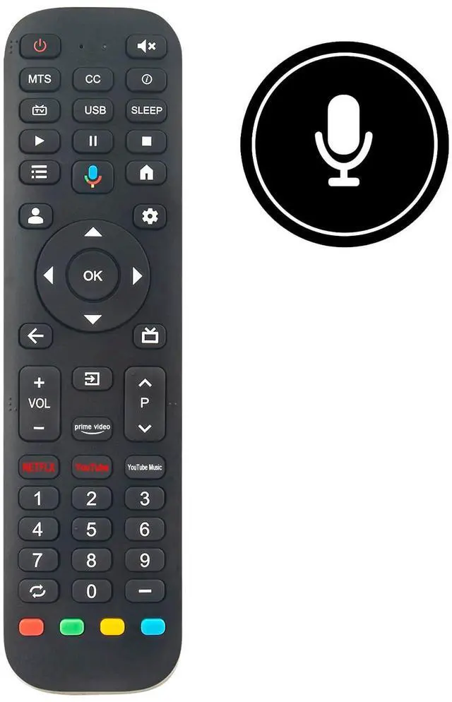 Alt view image 2 of 5 - AULCMEET New Replace Voice Remote Control fit for FPD 50/55/65/70/75-inch Canvas Series Google TV