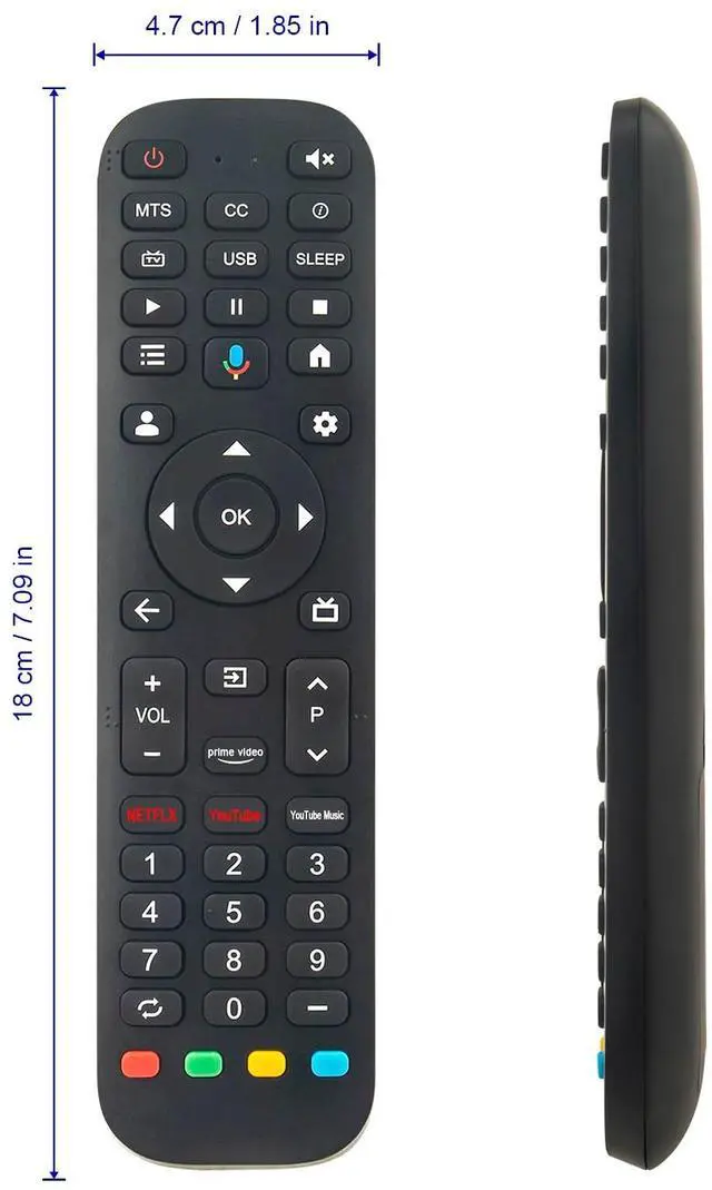 Alt view image 3 of 5 - AULCMEET New Replace Voice Remote Control fit for FPD 50/55/65/70/75-inch Canvas Series Google TV