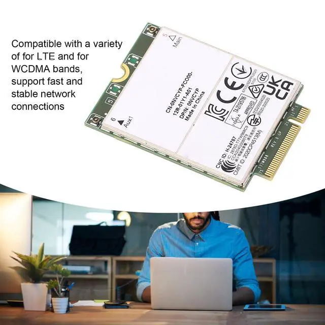Alt view image 3 of 5 - Wisoqu T77W968 4G LTE M.2 Network Card, 3G 4G 5G WWAN Card, eSIM Supported, for 7320 7330 7520 7530 7430 Laptop