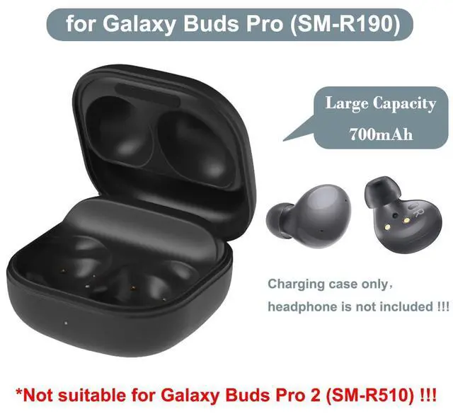 Alt view image 2 of 5 - Charging Case for Samsung Galaxy Buds Pro (SM-R190), Replacement Charger Case Dock Station with USB C Cable for Galaxy Buds Pro Earbuds