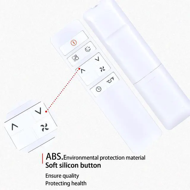 Alt view image 2 of 5 - RYQIF Replacement Remote Control fits Black+Decker Portable Air Conditioner BPACT05SM