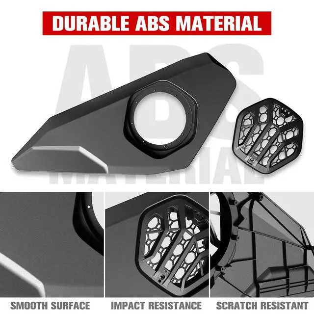 Alt view image 3 of 5 - LitMiRaCle Door Speaker Pods for Can-Am Maverick R 2024+, 6.5" Front Lower Enclosures Holder Speaker Pods Panels for Can Am Maverick R MAX X RS 2024+ Accessories(2PCS), Speakers Not Included
