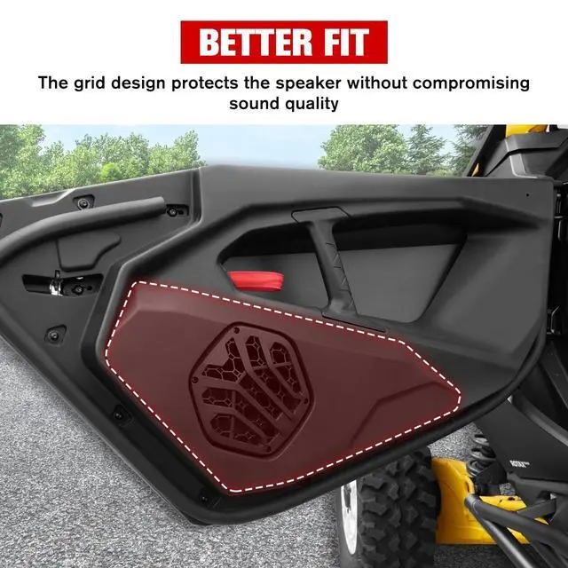 Alt view image 4 of 5 - LitMiRaCle Door Speaker Pods for Can-Am Maverick R 2024+, 6.5" Front Lower Enclosures Holder Speaker Pods Panels for Can Am Maverick R MAX X RS 2024+ Accessories(2PCS), Speakers Not Included