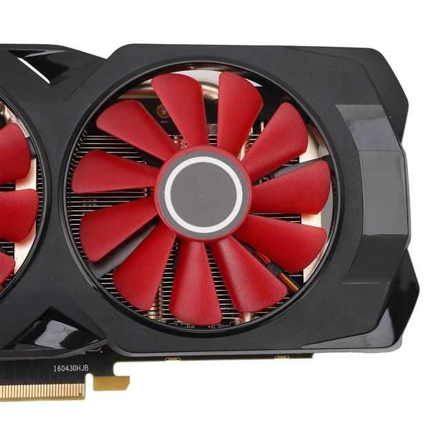 Alt view image 5 of 5 - Denash 8GB GDDR5 Graphics Card Compatible with PCI Express 3.0 x 16,256Bit Computer Video Card with 2 Cooling Fans,Graphics Card for 4k Gaming PC 1080P 3A Games