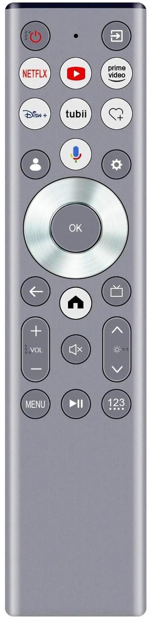 Main image of ERF6E80H Voice Backlight Remote Control Replacement Compatible with HISENSE Smart TV 55U6N 65U6N 85U8N 75U8N 55U8QG 65U7N 65U75N 85U9N 75U75N 75U7N 65U8QG 75U8QG 85U8QG 100U8QG 55U8N 65U8N 100U8N