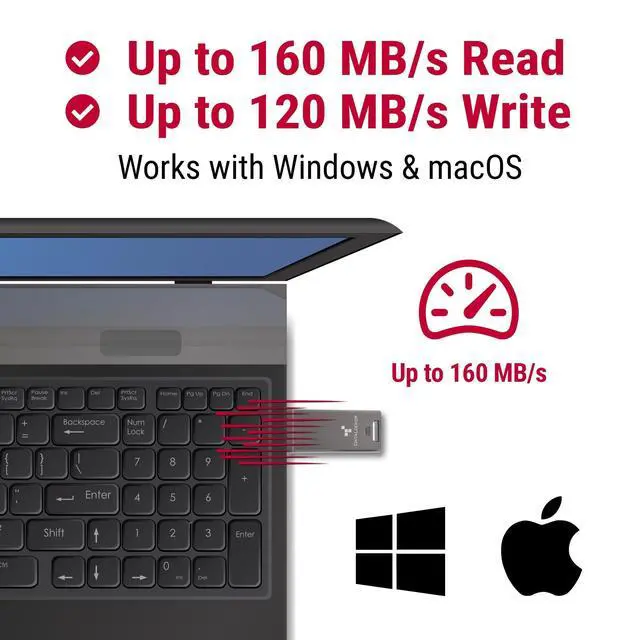 Alt view image 5 of 5 - DataLocker DL GO Encrypted USB Flash Drive ^^ USB 3.2 Gen 1 ^^ AES 256-bit XTS ^^ FIPS 197 ^^ IP68 Rugged ^^ TAA Compliant with USB-C Adapter - 4GB