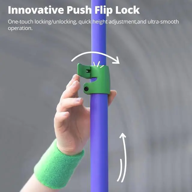 Alt view image 5 of 5 - AMBITFUL GM280 Light Stand 9.18ft/280cm Air Cushioned Heavy Duty Aluminum Tripod with 1/4" & 3/8" Screw for Softbox Ring Light Studio Camera Video Photography Equipment Foldable (Purple)