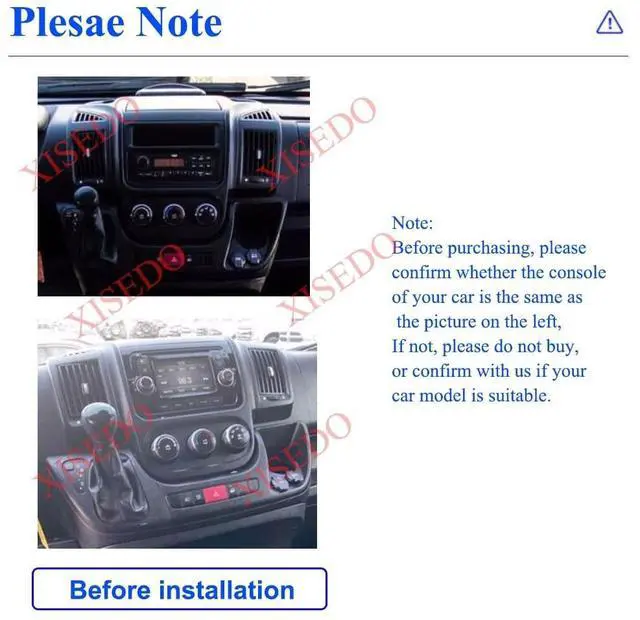 Alt view image 2 of 5 - XISEDO for Dodge RAM ProMaster 1500 2500 3500 2014-2022 Car Radio Stereo Carplay IPS Android Car Stereo 9" in-Dash Head Unit WiFi GPS Navigation Steering Wheel Control RAM 4G ROM 64G