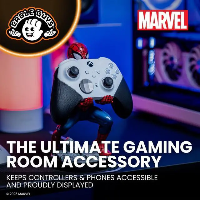Alt view image 3 of 5 - Cable Guys - Spider-Man Classic Accessory Holder for Gaming Controllers and Smartphones (Electronic Games////)