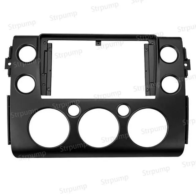 Alt view image 3 of 5 - Strpump 9'' Car Radio Stereo Dash Frame Fascia Bezel Panel w/Power Harness Cable Compatible for Toyota FJ Cruiser 2007~08 08 10 11 12 13 14 15 16 17 18