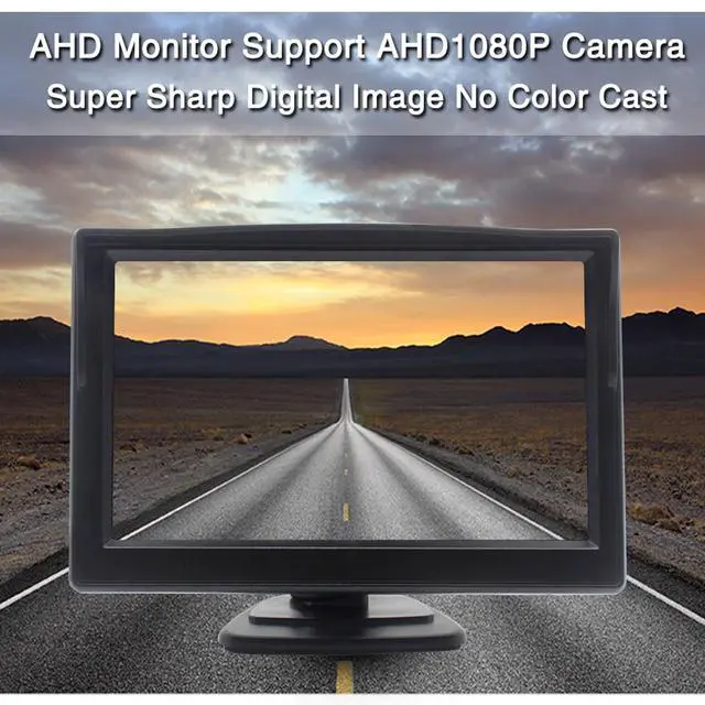 Alt view image 4 of 5 - Wired Backup Camera for Truck 5 '' AHD 1080P Front Rear View Monitor KIT 2K IP67 Waterproof Night Vision Reverse Camera for CAR, License Plate Back UP Reverse Camera for 12V Cars Sedan Truck Van SUV