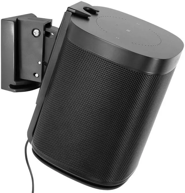 Main image of Mount-It! Adjustable Speaker Wall Mount for SONOS One, One SL and Play:1 - Black