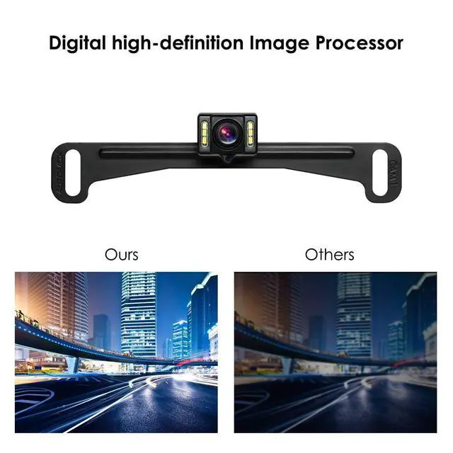 Alt view image 4 of 5 - AUTO-VOX M6B 4.5''Touch Screen Backup Camera Dash Cam + IP 68 Waterproof Super Night Vision Rear View Camera with Motion Detection, G-Sensor& Loop Recording