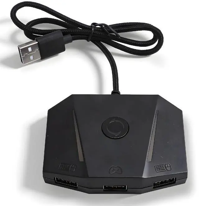 Main image of Game Console Mouse and Keyboard Converter, Mouse Keyboard Adapter with RGB Light and 3.5mm Sound Jack, APP Control for X/S and