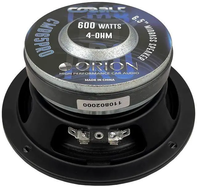 Alt view image 5 of 5 - ORION Cobalt Series CMB654PRO High Performance 6.5" Midbass Loudspeaker, 1000W Max Power, 250W RMS, 4 Ohm, 1.5" Voice Coil - Pro Car Audio Stereo, Midbass Speaker (Single)