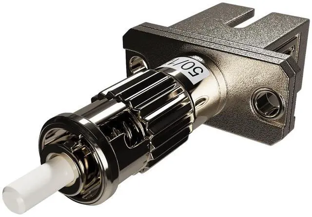Main image of Multimode ST Male to SC Female Fiber Adapter 50/125 Type Optical Type Coupler, Hybrid MM, Simplex, High Durability 1000 Times+ Plug-and-Play (50/125)