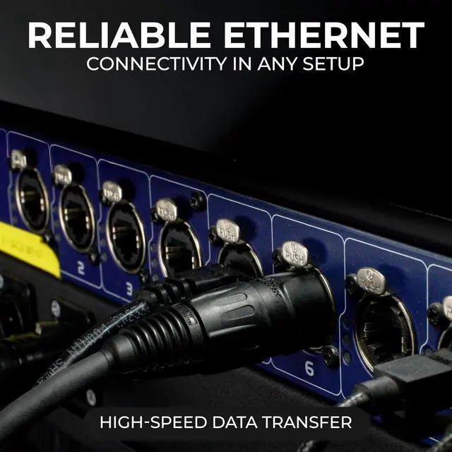 Alt view image 3 of 5 - Sound Tools SuperCAT Professional Grade Shielded CAT5e etherCON Cable High-Speed Ethernet Cable with 6Gbps Data Transfer Flexible Polyurethane Jacket & Neutrik Connectors (25 feet, Black)