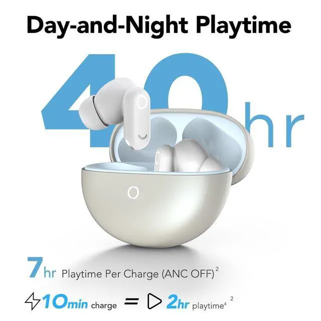 Alt view image 3 of 5 - MS122 AI Translation Earbuds, Wireless Earbuds Bluetooth 6.0 Ear Buds, Noise Cancelling Earbuds, 40H Playtime Ultra Light Waterproof Wireless Headphones for Phone Travel Work Sports (Bla