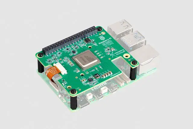 Alt view image 2 of 2 - Raspberry Pi AI HAT+ Add-on Board, 26 Tops, PCIe Interface, for Raspberry Pi 5, 65 x 56.5mm
