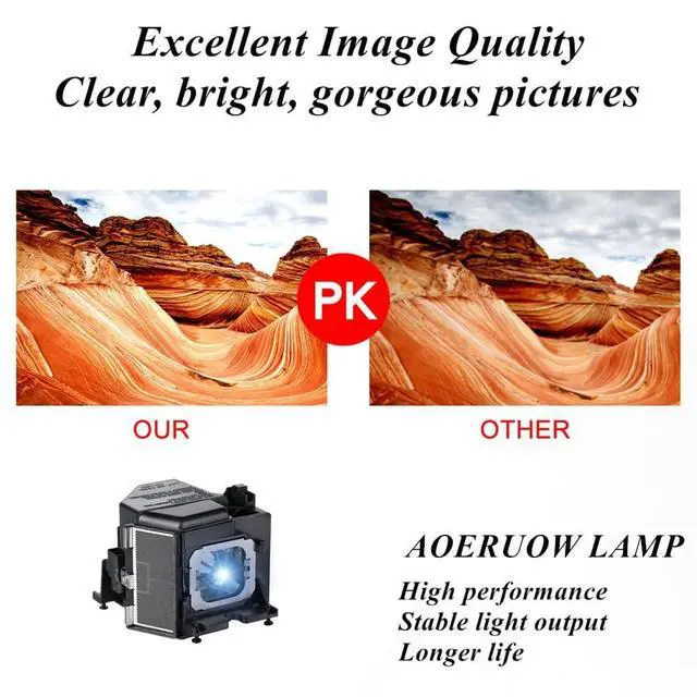 Alt view image 4 of 5 - AOERUOW LMP-H280 Replacement Lamp Bulb with Housing for Sony VPL-VW365ES,VPL-VW520ES,VPL-VW550ES,VPL-VW665ES,VPL-VW675ES,VPL-VW55ES,VPL-VW570ES,VPL-VW695ES Projectors