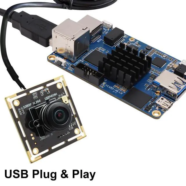 Alt view image 5 of 5 - ALPCAM USB Camera Module Wide Angle 180 Degree Fisheye USB Webcam Low Illumination 1080P Webcam for Raspberry Pi,USB2.0 Lightburn Camera,Plug and Play for Windows/Linux/Mac