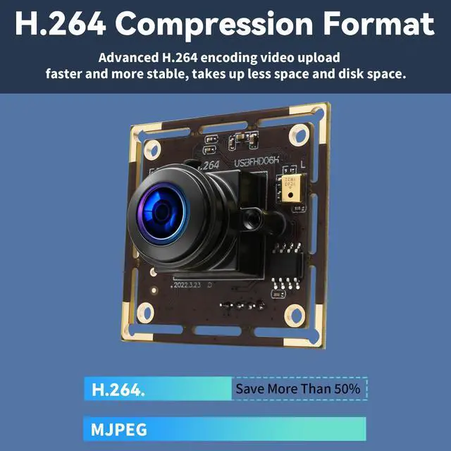 Alt view image 4 of 5 - ALPCAM USB Camera Module Wide Angle 180 Degree Fisheye USB Webcam Low Illumination 1080P Webcam for Raspberry Pi,USB2.0 Lightburn Camera,Plug and Play for Windows/Linux/Mac