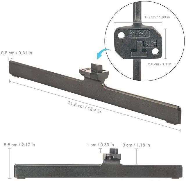 Alt view image 2 of 5 - VINABTY Base TV Stand Legs Replacement fit for Hisense Smart TV 55U6K 65U6K 55-65-Inch Class U6 Series Mini-LED ULED 4K UHD Google Smart TV