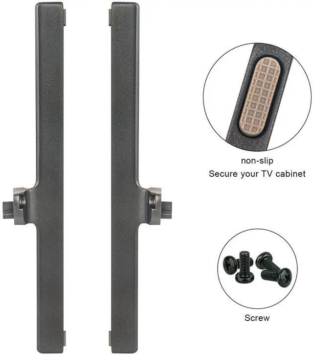 Alt view image 3 of 5 - VINABTY Base TV Stand Legs Replacement fit for Hisense Smart TV 55U6K 65U6K 55-65-Inch Class U6 Series Mini-LED ULED 4K UHD Google Smart TV