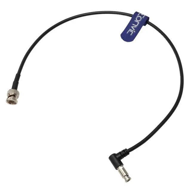 Alt view image 2 of 4 - Eonvic 6G SDI 4K Coaxial Cable Right Angle High Density Micro BNC Male to BNC Male for Blackmagic Video Assist 5" 3G and 12G Monitor