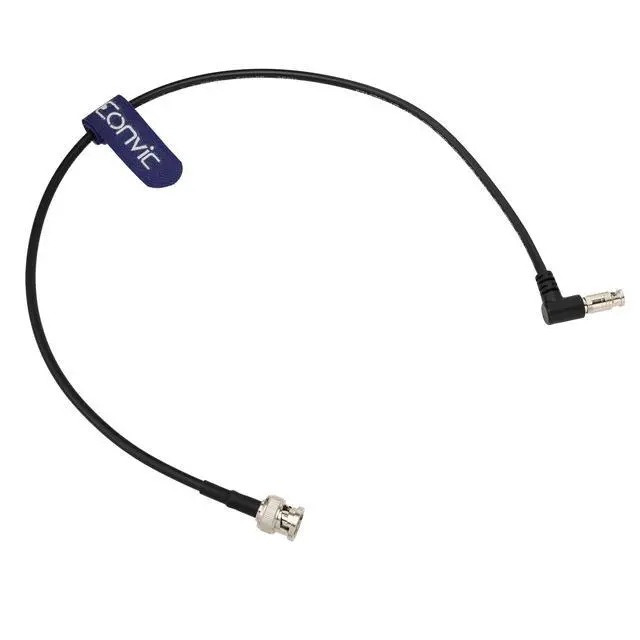 Alt view image 3 of 4 - Eonvic 6G SDI 4K Coaxial Cable Right Angle High Density Micro BNC Male to BNC Male for Blackmagic Video Assist 5" 3G and 12G Monitor