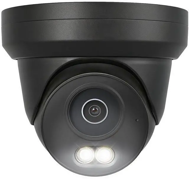 Main image of UNILOOK 4K 8MP PoE Security Camera, Turret IP Camera Outdoor Indoor Wired, 100ft Smart Color Night Vision, Human/Vehicle Detection, IP66, Built-in Audio, @20fps, Wide Angle, Full Metal, NDAA (Black)