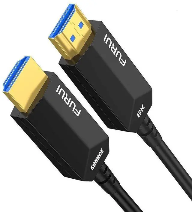 Main image of FURUI 8K Fiber HDMI Cable 40ft, Fiber Optic HDMI 2.1 Cable 8K@60Hz,4K@120Hz, 48Gbps, Dynamic HDR, eARC Compatible with RTX 3080/3090 Xbox Series X PS5 Denon AV Receiver LG Samsung Sony TV