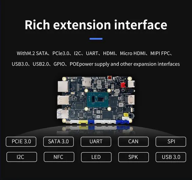 Alt view image 4 of 5 - youyeetoo X1 - N5105 x86 Windows Linux Single Board Computer - Mini PC - Dual 4K Media Server- Dual M.2 Slots Support 2280 NVMe mSATA SSD/WiFi 6 Moudle - PCIE 3.0,NFC (X1(4GB RAM, no eMMC))