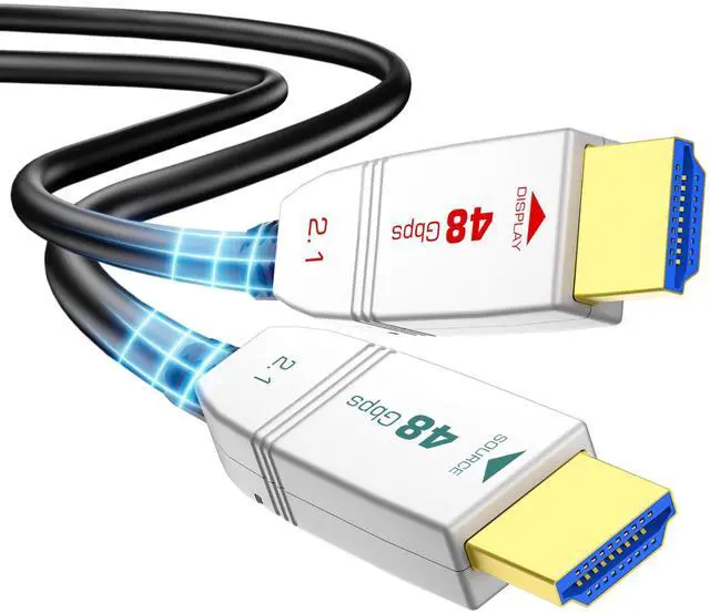 Main image of FeizLink 8K Fiber Optic HDMI Cable 30FT, 48Gbps Ultra High Speed HDMI 2.1 Cable, Support 8K60Hz 4K120Hz HDR eARC HDCP 2.2&2.3, HDMI Cord Compatible with Roku TV/HDTV/PS5/Blu-ray