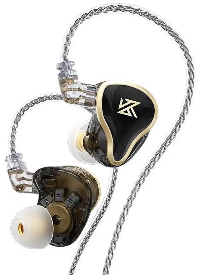 Main image of Linsoul KZ ZAS 7BA+1DD in-Ear Monitor, HiFi Bass Earbuds, Gaming Earbuds, Hybrid IEM Earphones with Recessed 2pin Cable for Audiophile Musician(Without Mic, Black)