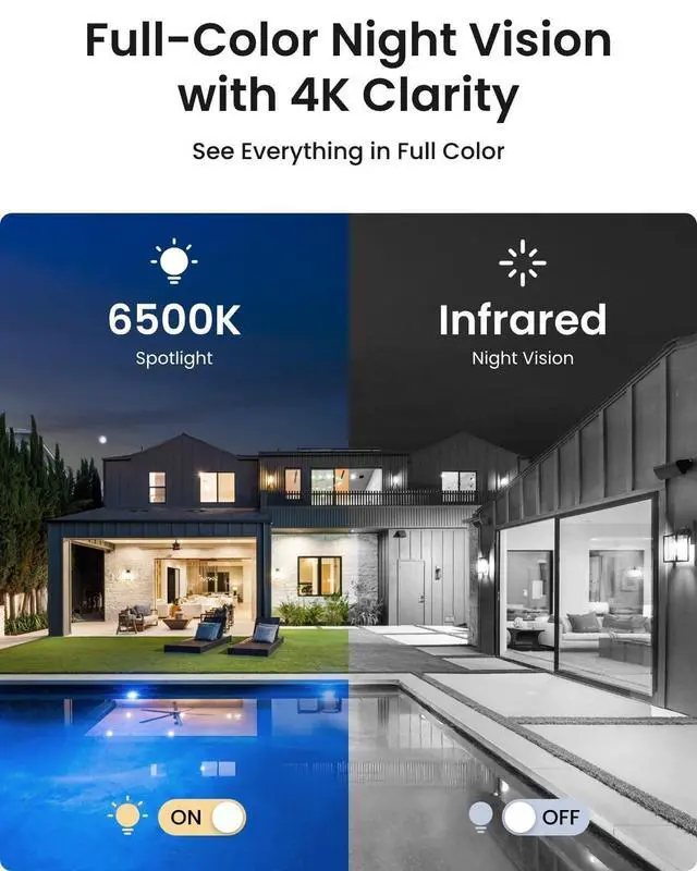Alt view image 4 of 5 - REOLINK PTZ Security Camera System 4K, IP PoE 360 Camera with Dual-Lens, Auto 6X Hybrid Zoomed Tracking, 355 Pan & 90 Tilt, Outdoor Surveillance, AI Detection, TrackMix PoE