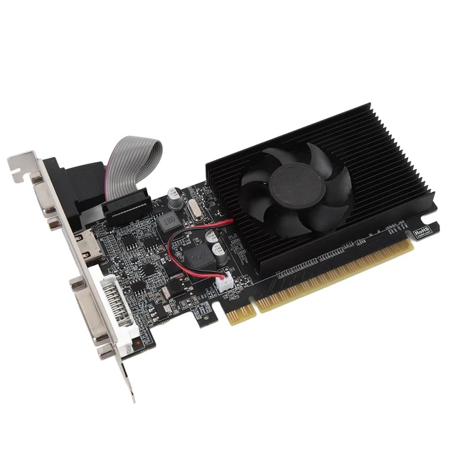 Alt view image 5 of 5 - VBESTLIFE GT210 1GB Graphics Card, DDR3 64 Bit GPU, 500/589MHz, PCIE 2.0 16X Desktop PC Gaming Video Card with HDMI, DVI, VGA Ports